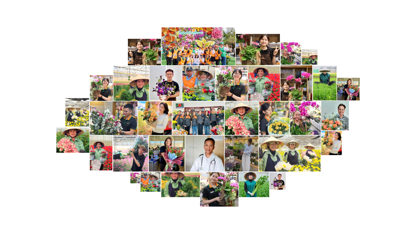 Người tập nghề tại Dalat Hasfarm